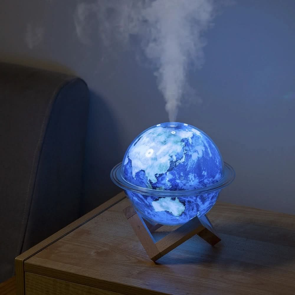 Nocno svetlo difuzer u obliku planete+12 etericnih ulja