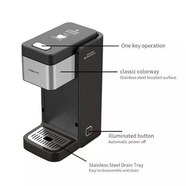 Kućni multifunkcionalni aparat za kafu – 900 ml – Sokany KF-6872 - Brzishop