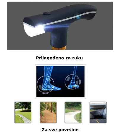 Stap za hodanje sa LED svetlom